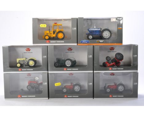 Universal Hobbies group of 1/32 Eight Tractor issues. Some loose in boxes and with damage but generally very good or better. 