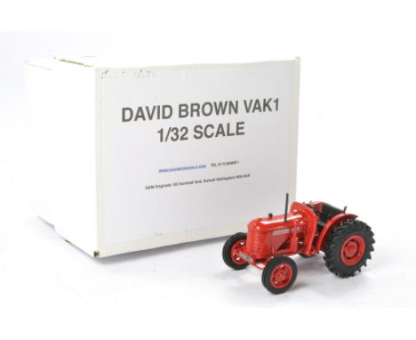 G&amp;M Originals 1/32 Hand Built issue comprising David Brown Cropmaster Tractor. Limited Edition is excellent with original
