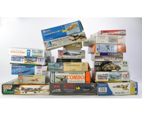 A group of 20 Plastic Model kits comprising, Academy M3 Stuart "Honey", AMK AvantGarde Model Kit IAI KFIR C2\C7, ITALERI Mode
