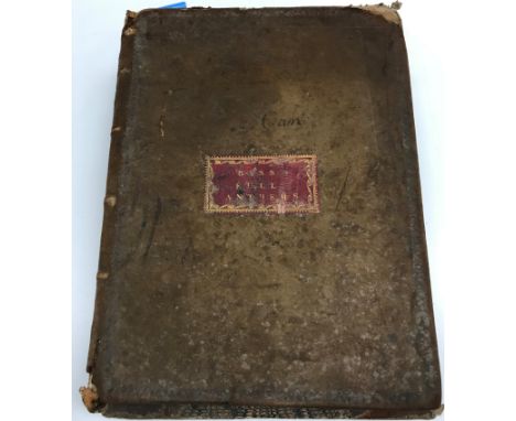 One volume "Bass Verse Anthems" over 290 handwritten sides of musical manuscript after many composers including Blake, Croft,