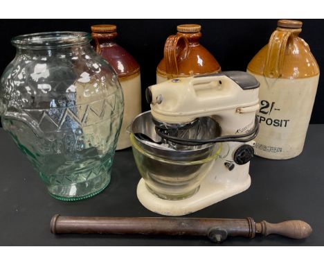 Kitchenalia - a Parazone stoneware flagon, others, vintage Kenwood Chef food mixer, glass Amphora etc