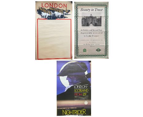 London &amp; North Eastern Railway Stock Poster London with Fred Taylor image at the top of horseback bandsmen double royal s