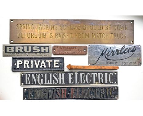 A miscellany of items to include a BR Lion over Wheel Transfer mounted on a maroon painted board in excellent condition; a nu