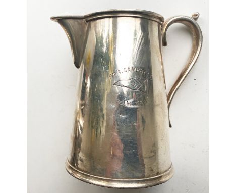 P&amp;A Campbell Limited silverplate Jug by Walker &amp; Hall company name and flag on side. Extremely good condition.