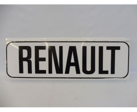 A Renault plastic illuminated lightbox panel, 37 x 13". 