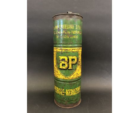 A Continental BP cylindrical can.