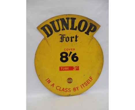 A Dunlop Fort cardboard advertisement, 25 1/2 x 29 1/2". 