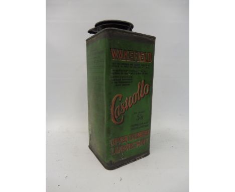 A Wakefield Castrollo upper cylinder lubricant square quart caddy.