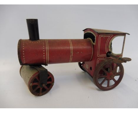 A Bing clockwork tinplate model of a steam roller circa mid-1930s.