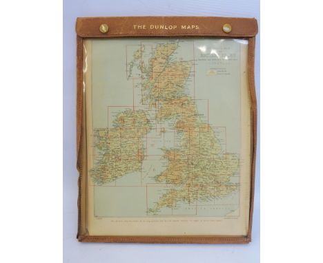 A wallet of rare early Dunlop maps for the British Isles.