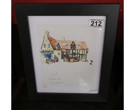 Signed L/E print - The Fleece Inn Bretforton
