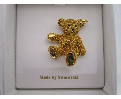 Swarovski &amp; Steiff teddy pin