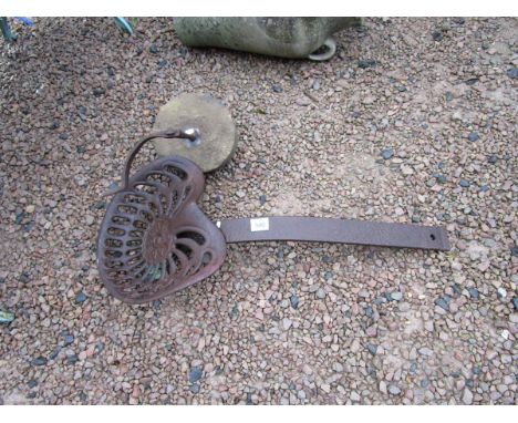 Tractor seat &amp; grinding wheel