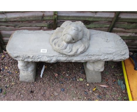 Squirrel bench &amp; lion mask