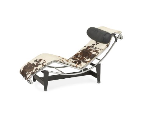 Pierre Jeanneret, Charlotte Perriand, and Le Corbusier for Cassina, Italy. LC4 chaise, designed 1928. Chrome-plated steel, en