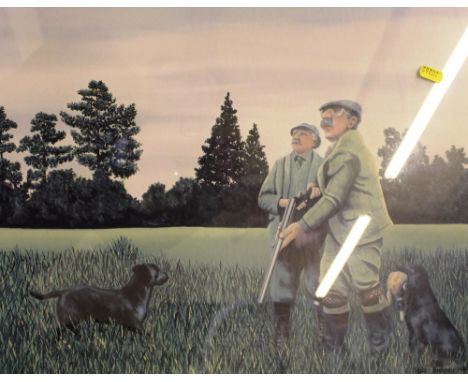 Two coloured hunting prints 