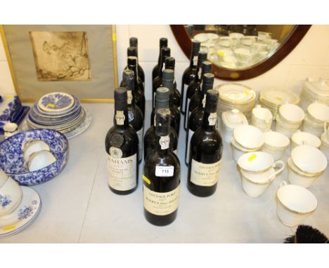 Seventeen bottles of various vintage port