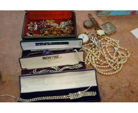 Collection of costume jewellery &amp; watches (Some vintage)