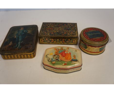Collection of vintage tins Horner, CWS, Cadbury 