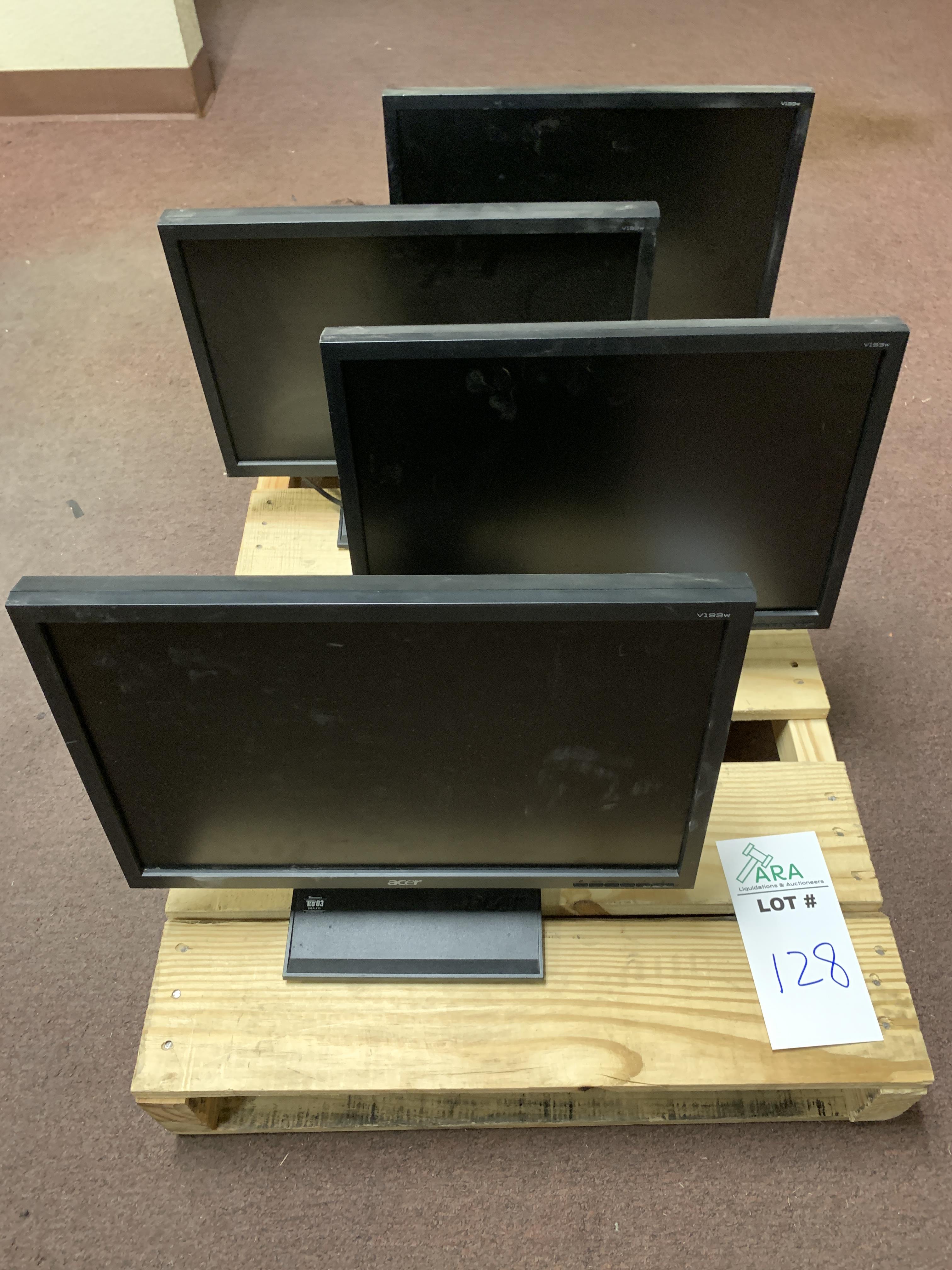 4 ACER V193W MONITORS. ALL ITEMS ARE SOLD AS IS UNTESTED BUT CAME FROM