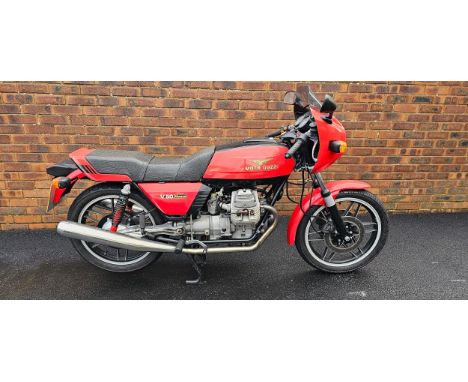 1982 Moto Guzzi V50 Monza, 493cc. Registration number NMD 137X. Frame number PE12224. Engine number PE*023386*. Sold with the