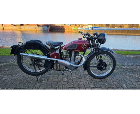 c.1939 BSA Silver Star, B24, 350cc. Registration number WYJ 594 (Non transferrable). Frame number KB24 119. Engine number KB2