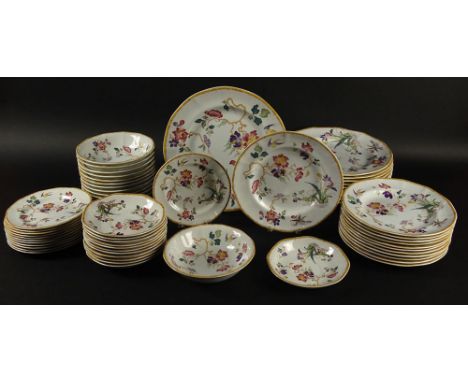 Fifty-Nine (59) Piece Set of Wedgwood "Devon Rose" Dinnerware. The Set Includes: 11 Dinner Plates 10 Inches (1 With Edge Chip