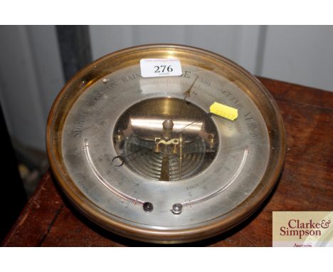 A brass cased barometer 