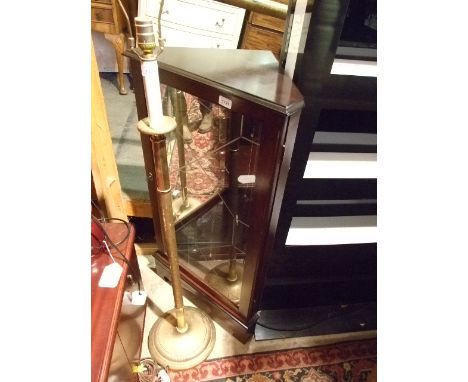 MIRROR BACK CORNER DISPLAY CABINET