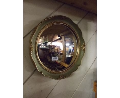 ROUND GILT FRAMED BULLSEYE MIRROR