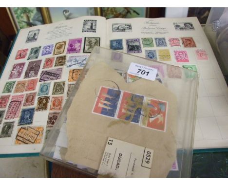 STAMPS AND STAMP ALBUM