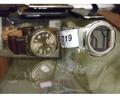 SWATCH WATCH AND CASIO WATCH