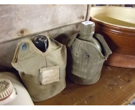 2 ARMY DRINKS BOTTLES