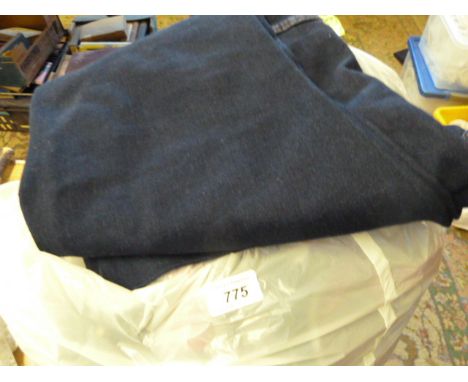 VARIOUS NEW ITEMS INCL WHITE TRAINING SHOES,PAIR OF DENIM JEANS,MENS PANTS,STRIPED DRESSING GOWN,M&S JUMPER