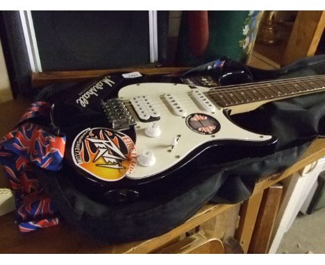 PEAVEY RAPTOR ELECTRIC GUITAR AND PEAVEY RAGE 108 AMPLIFIER
