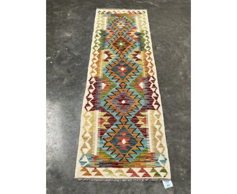 A Choli Kilim carpet runner. 2.1m x 0.62m