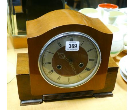 1930's striking mantle clock by Enfield in walnut case