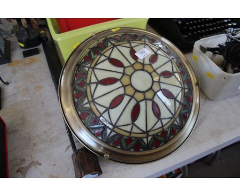 A Tiffany style ceiling light 