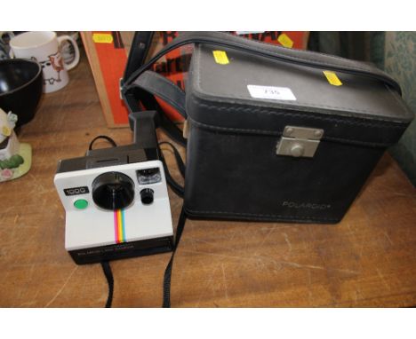 A Polaroid camera  