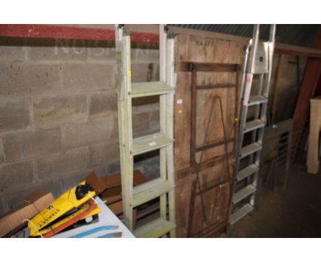 An aluminium step ladder