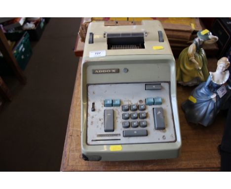 An ADDo-X vintage adding machine 