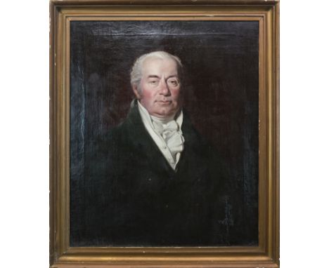 ATTRIBUTED TO HENRY RAEBURN,PORTRAIT OF A GENTLEMANoil on canvas77cm x 64cmFramedProvenance: Collection of Elizabeth Wellings