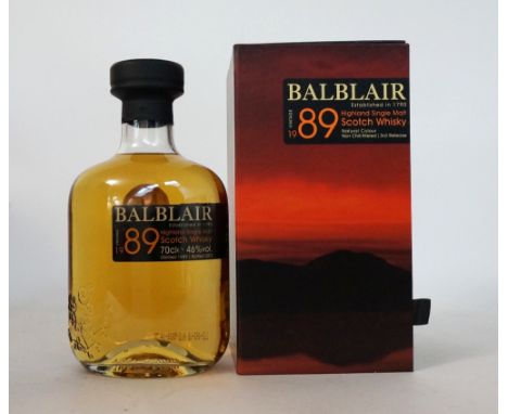 BALBLAIR 1989 VINTAGE - 3RD RELEASE
This is among my favourite Single Malt Scotch Whiskies.  BALBLAIR 1989 VINTAGE.  Bottled 