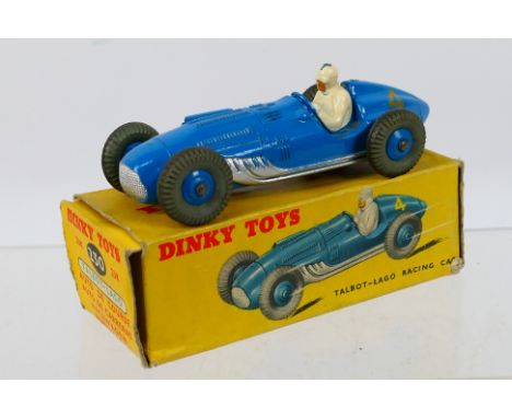 Dinky - A boxed Talbot Lago racing car # 230. The car appears in Very Good condition with some marks on the drivers head # 23