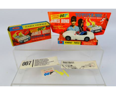 Corgi - James Bond - A boxed 007 Toyota 2000GT # 336. The car appears in Very Good condition with only minor marks and no sus