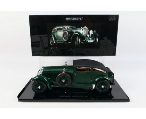 Minichamps - A boxed 1:18 scale Minichamps #100139520 Bentley 6.5 Litre Gurning Nutting Saloon 'Blue Train Special' 1930. The