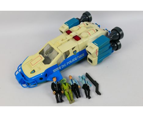 Vivid Imaginations - An unboxed Vivid Imaginations 'Space Precinct' Electronic Police Cruiser, with an uncarded group of 4 Sp
