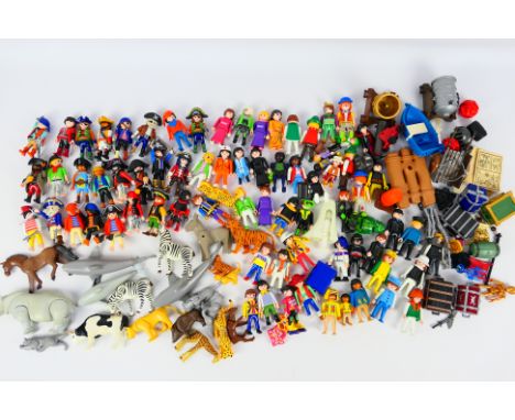 Playmobil - A collection of vintage Playmobil figures and accessories . Lot includes a quantity of Pirate figures with boats,