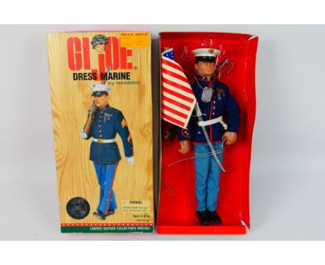 Hasbro - GI Joe - A boxed Hasbro #27956 GI Joe Limited Edition Collectors Edition 'Dress Marine'. The 12" figure has some sig