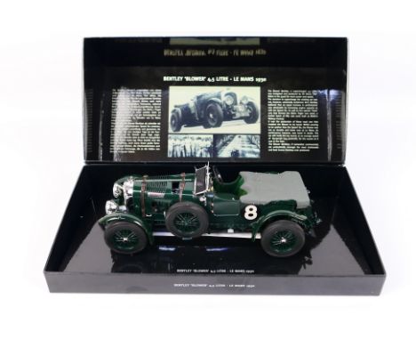 Minichamps - A boxed 1:18 scale Minichamps #100139530 Bentley Blower 4.5 Litre Le Mans 1930. The model in green appears to be